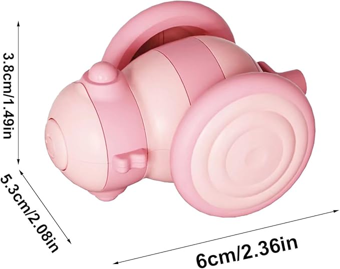 Close-up of a remote control cat toy, highlighting the LED light and soft feather attachment for play