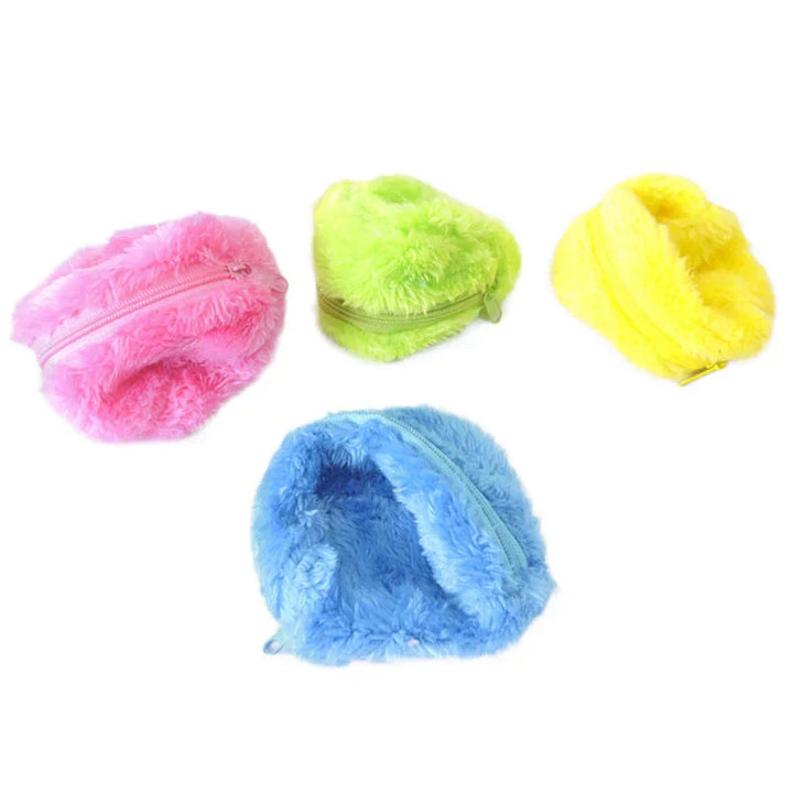 Durable self-rolling dog toy in action, entertaining a dog, for active play