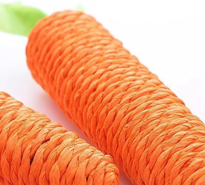 Orange carrot design sisal cat toy, perfect for scratching and feline enrichment