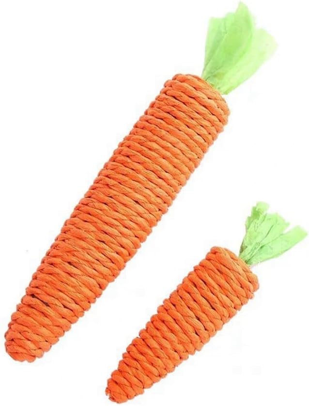 Fun carrot-themed sisal cat toy, an essential pet supply for joyful cat care
