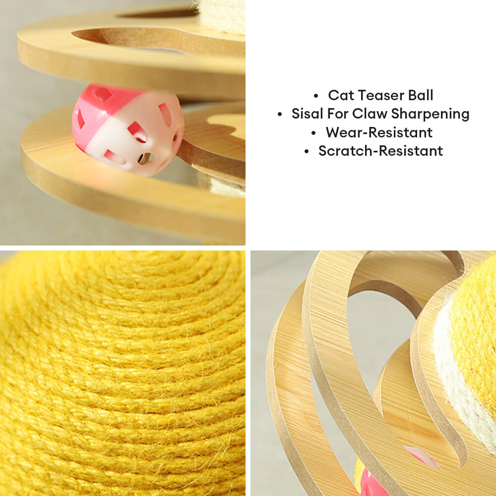Interactive sisal scratching ball cat toy, a durable pet supply for healthy cat scratching habits