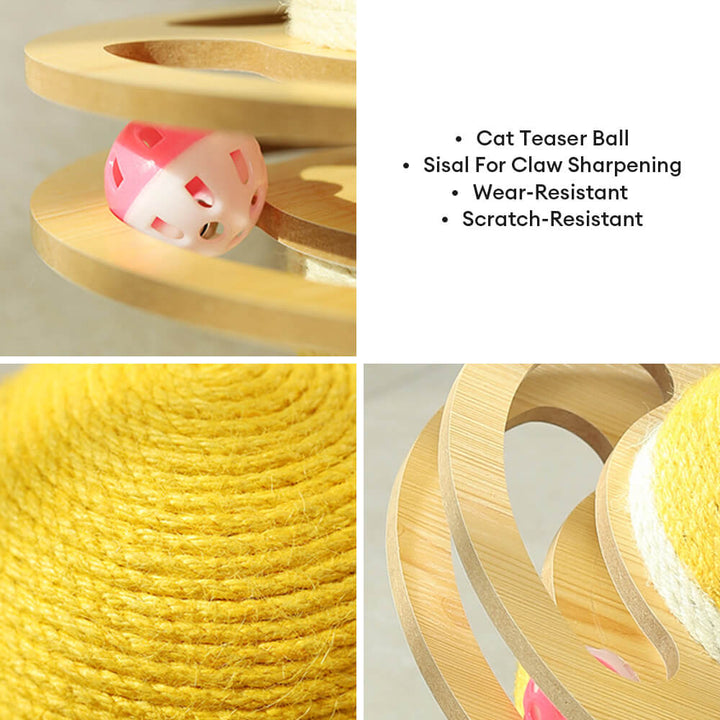 Interactive sisal scratching ball cat toy, a durable pet supply for healthy cat scratching habits