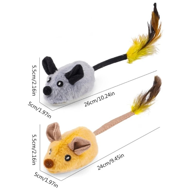 Interactive cat toy mouse, electronic rodent for solo play to keep cats entertained