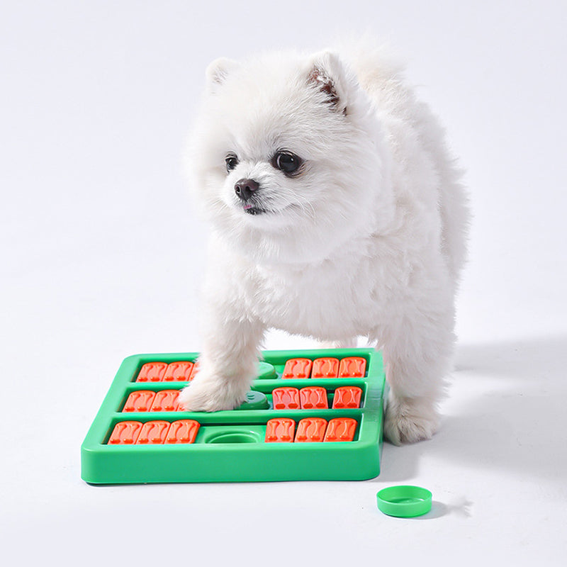 Interactive snuffle mat for dogs, promotes mental stimulation & training, in vibrant colors