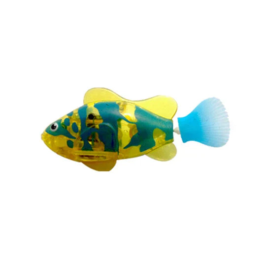 Water toy for pets: realistic swimming fish promoting instincts in cats and dogs
