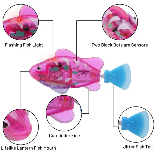 Award-winning interactive swimming fish toy, loved by cats and dogs for its realism