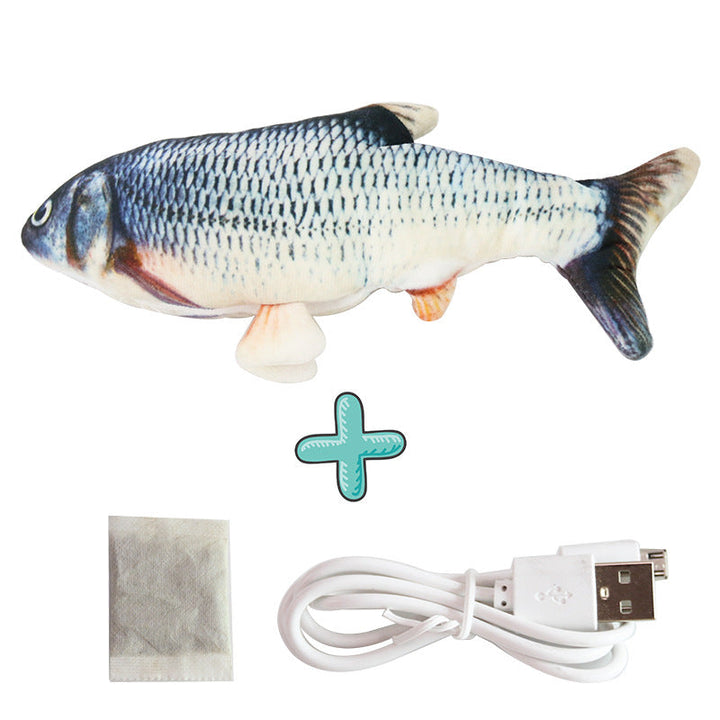 Interactive pet toy: wiggling fish dog toy simulating real fish movement for dog entertainment.