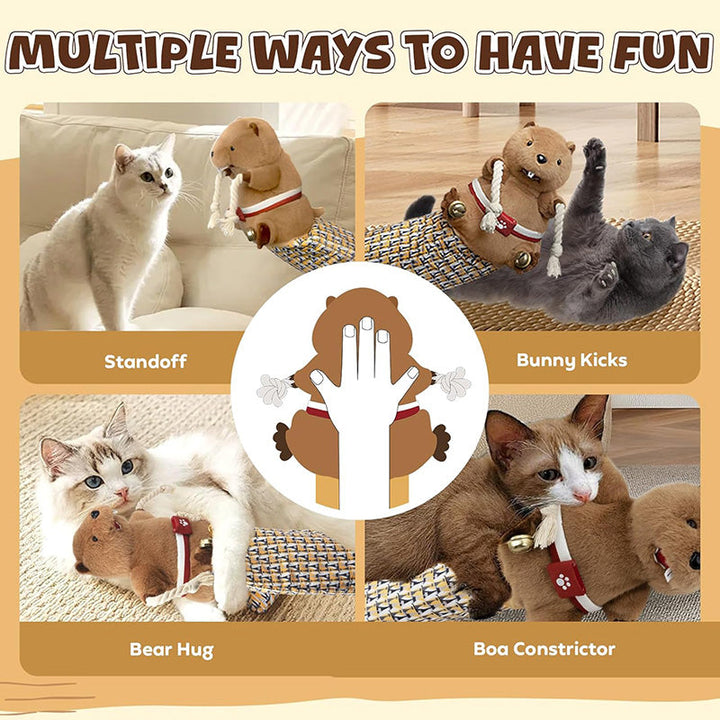 Wrestling glove cat toy, an interactive pet supply for engaging feline playtime and active training.