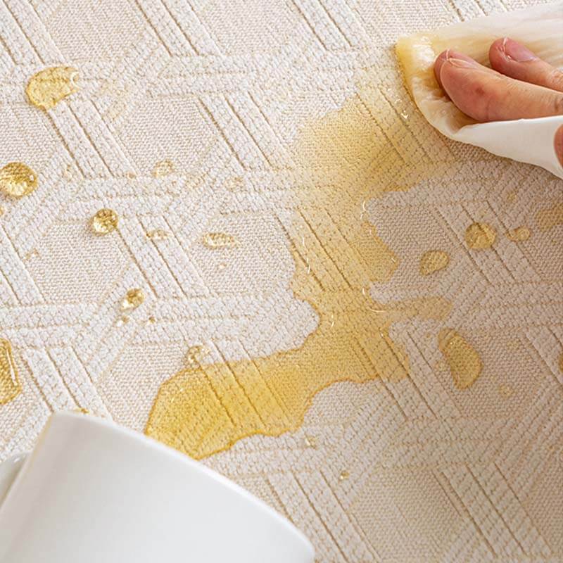 Pet friendly jacquard chenille furniture protector, waterproof and oilproof for easy cleaning.