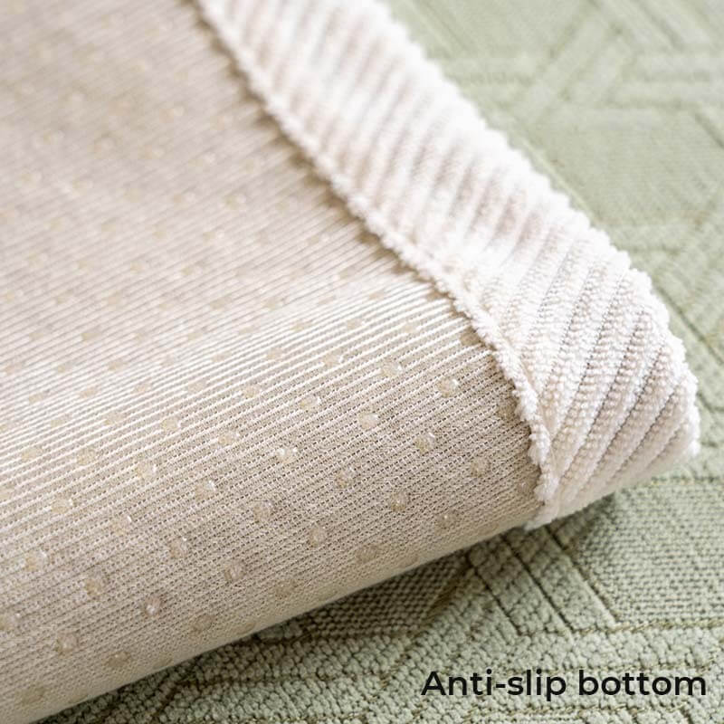 Durable jacquard chenille couch cover, water repellent, protects sofas from daily wear and tear.
