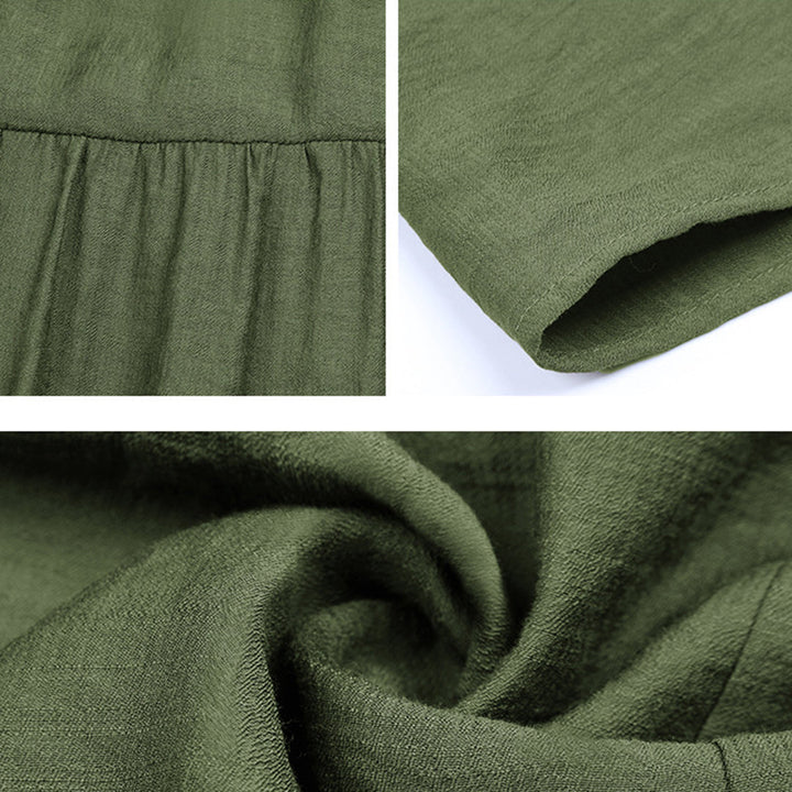 Effortless women's summer dress, loose fit and vibrant, great for everyday style or vacation.