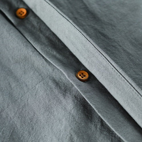 Refined men's oriental fashion shirt, a timeless design showcasing Japanese style.