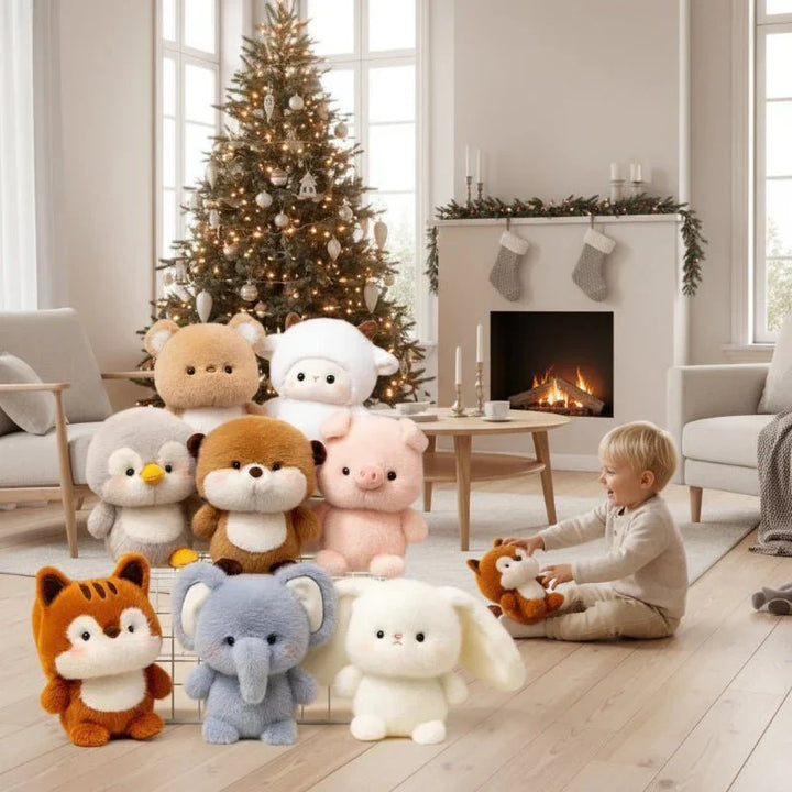 Kawaii soft animal plush doll, perfect for cuddling & gifting.