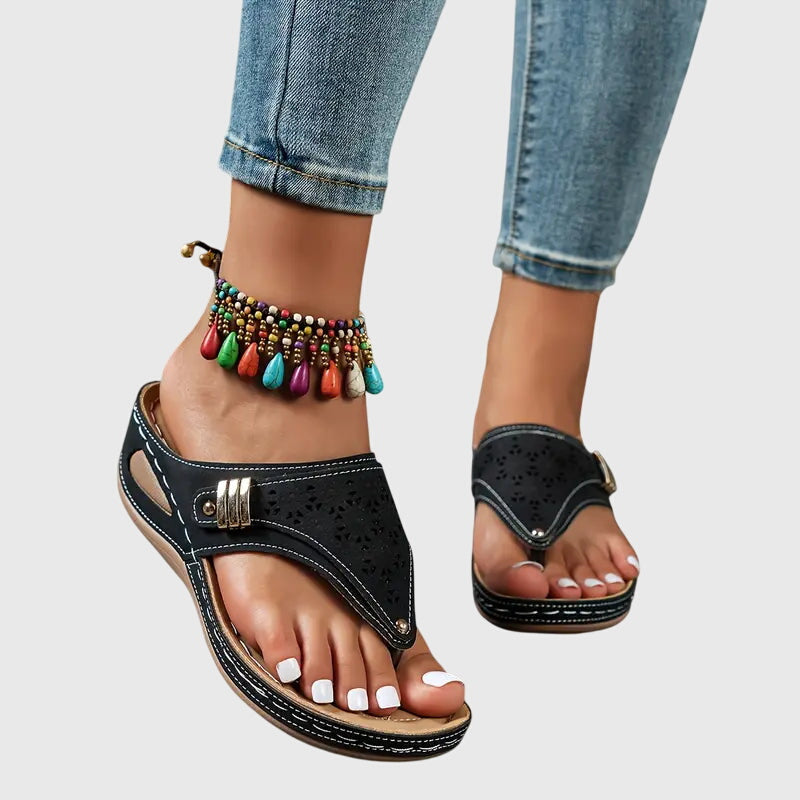 Kaylie women's orthopedic wedge sandals for arch support & all-day comfort, perfect stylish summer shoes.