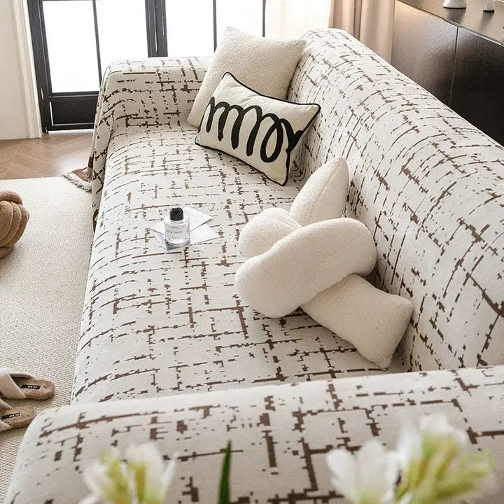 Comfortable and durable chenille throw couch cover, an essential for pet-owning households