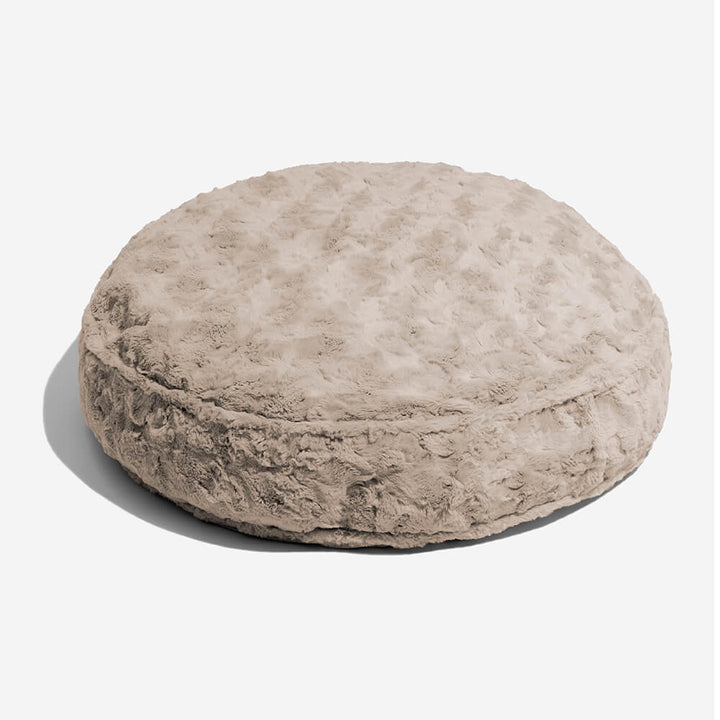 Grey bone cloud bed, fluffy, gentle warming, includes bone pillow, suitable for all pets, washable.