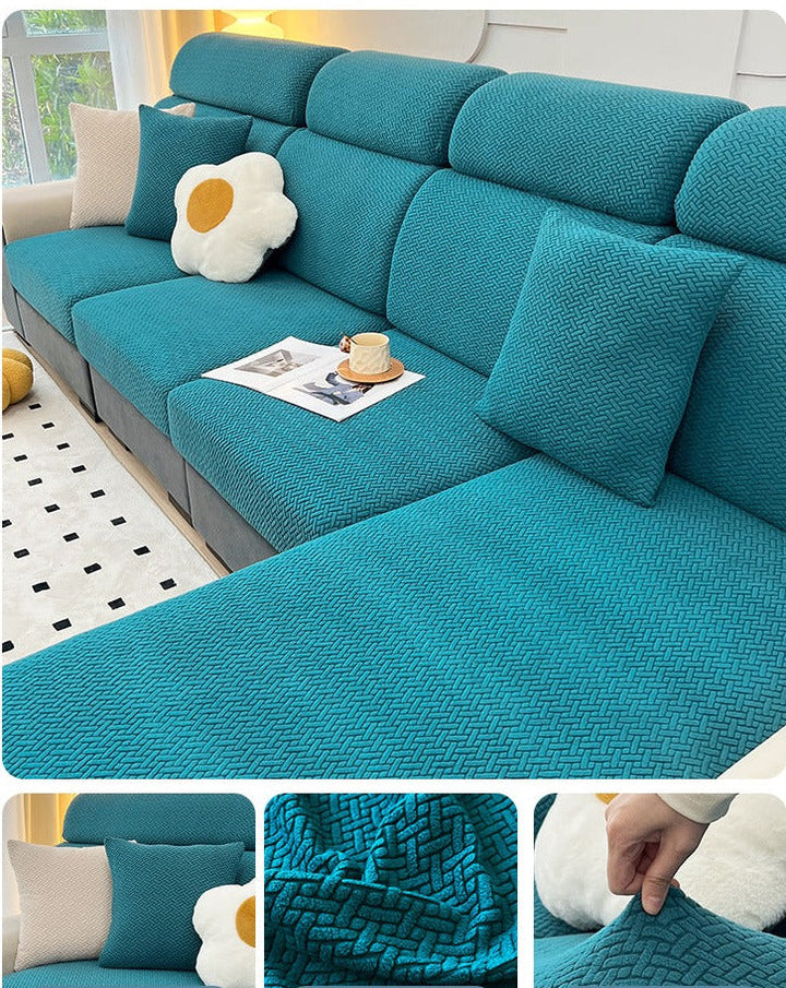 Khaki modern color sofa protector slipcover, pet friendly, for living room home decor
