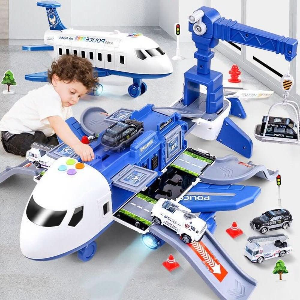 Kids' Adventure Plane & Vehicle Toy Playset, encouraging imaginative play for children.