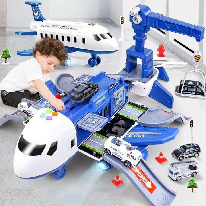 Kids' Adventure Plane & Vehicle Toy Playset, encouraging imaginative play for children.