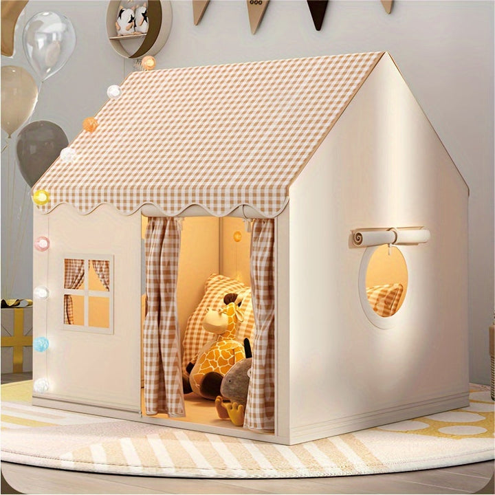 Kids' Adventure Playhouse Tent for indoor/outdoor play, fostering imaginative fun. Portable, easy setup children's toy.