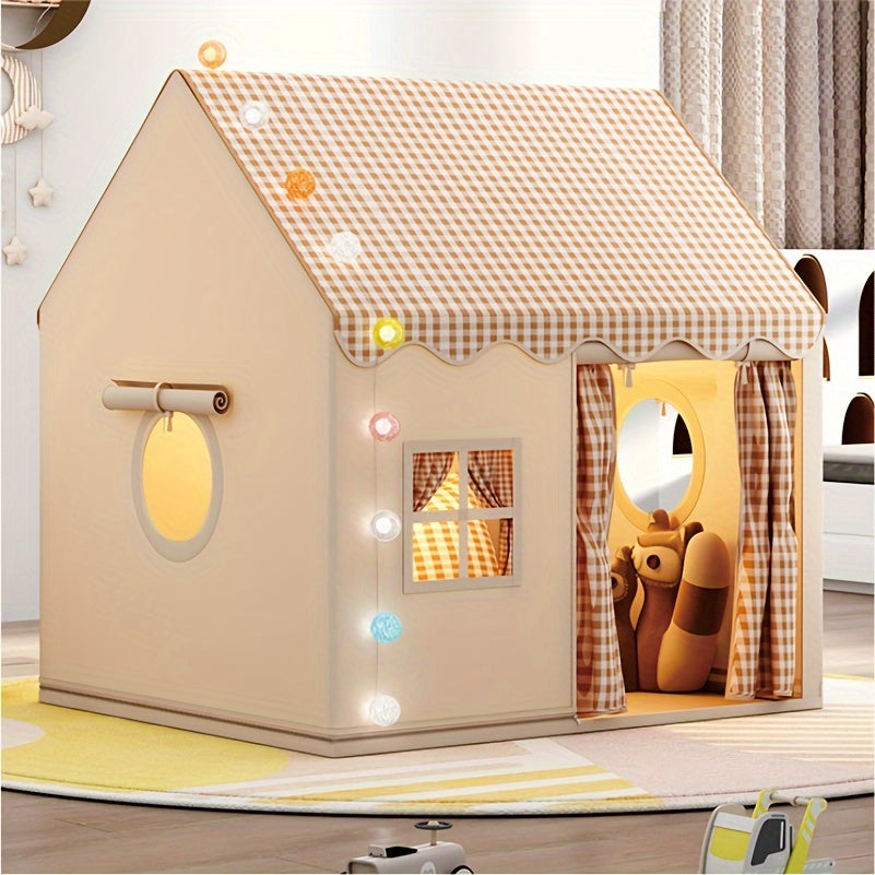 Bright adventure play tent for kids, perfect for imaginative indoor/outdoor play. Portable children's gift, easy setup.