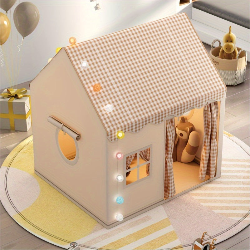 Easy setup kids' playhouse tent, ideal for stimulating indoor & outdoor adventure for children. Portable imaginative toy.