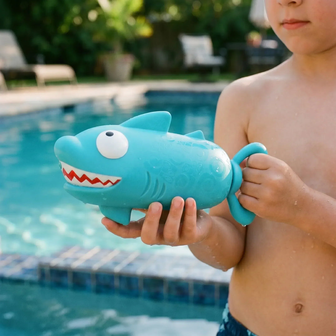 Kids' animal water squirter toy for pool & bath fun, perfect for summer outdoor play.