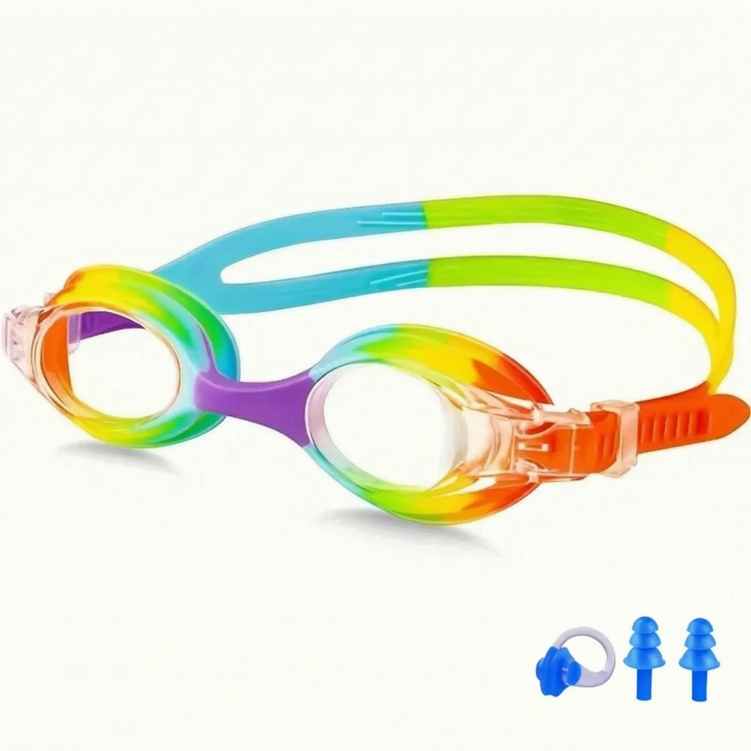 Durable kids' swim goggles, perfect for swimming & water play. Anti-fog lenses and adjustable fit for youth.