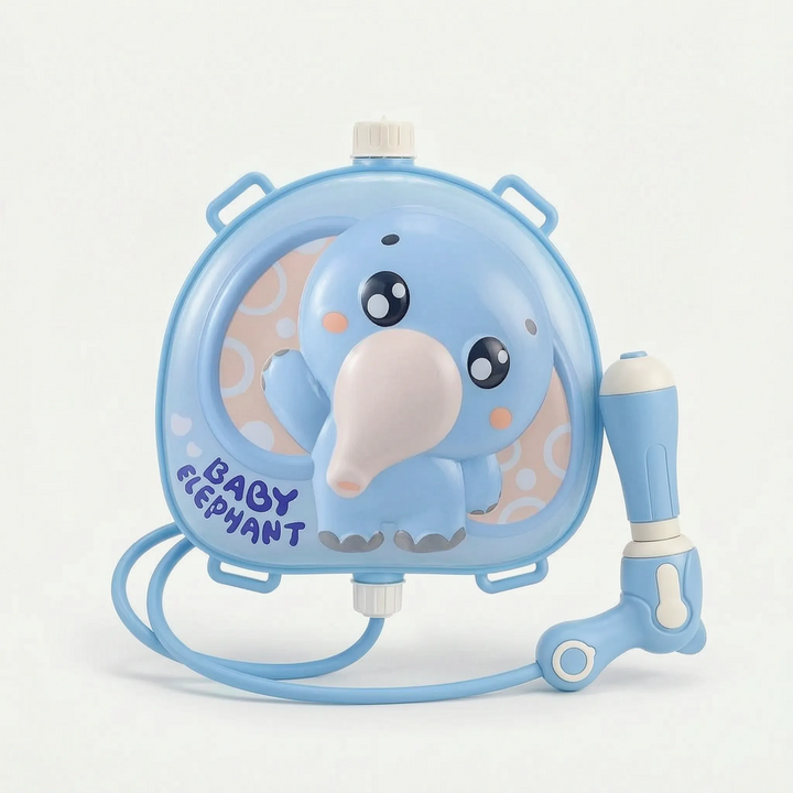 Pump action backpack water blaster toy for kids, bringing maximum outdoor summer fun to any water fight.