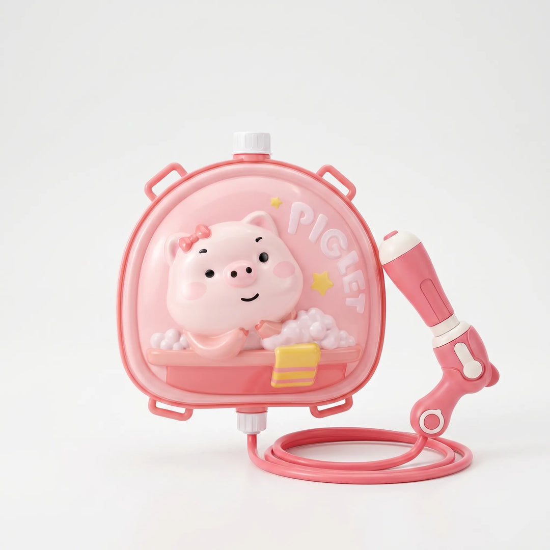 Child's backpack water gun, ideal for beach & backyard outdoor play. Fun summer toy for all ages.