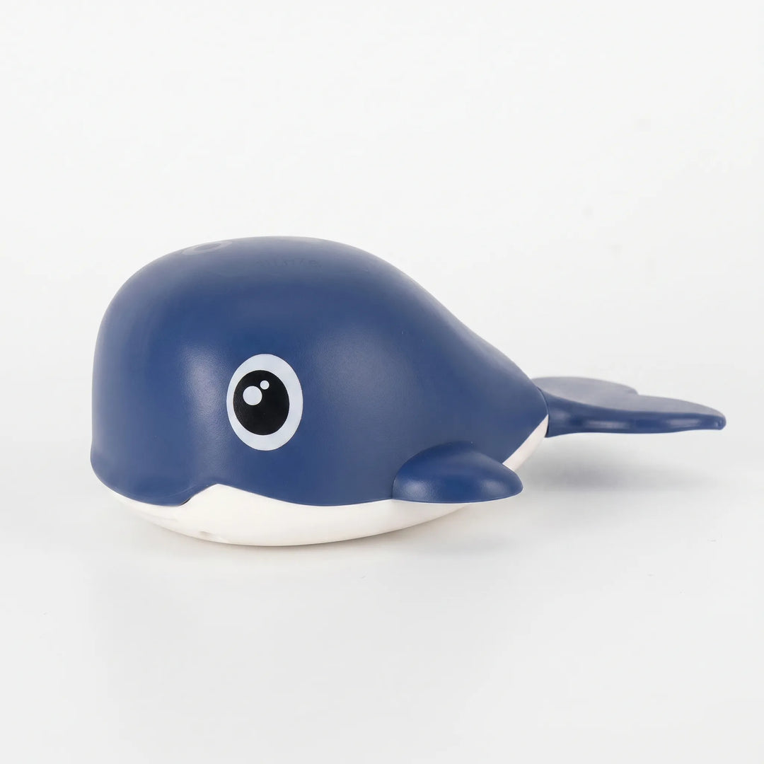 Engaging wind-up floating whale bath toys for kids. No batteries needed for safe, endless bathtime fun.