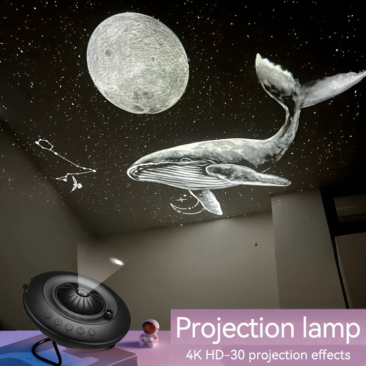 Galaxy & star projector with multiple planetarium effects. Enhances kids room decor, provides mesmerizing celestial views.