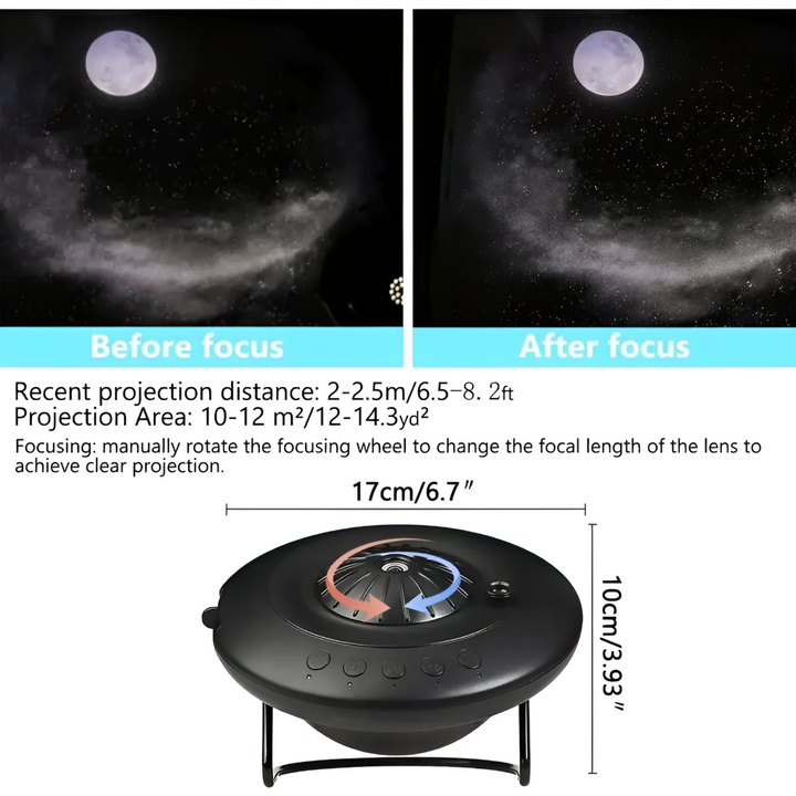 Interactive kids galaxy projector, offering starry night & nebula projections. A fun space light for imaginative play.