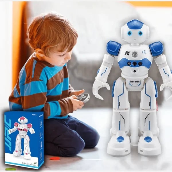Kids' gesture control robot, promoting learning & active play with smart features.