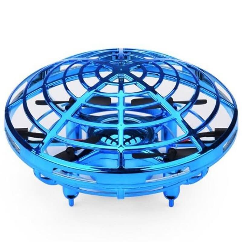 Kids enjoy outdoor play with a durable, sensor-controlled UFO drone toy, perfect for active fun and skill development.