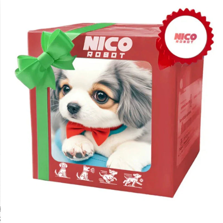 View of the Kids' Lifelike Interactive Walking Puppy Toy, a barking electric dog, fun robotic toy.