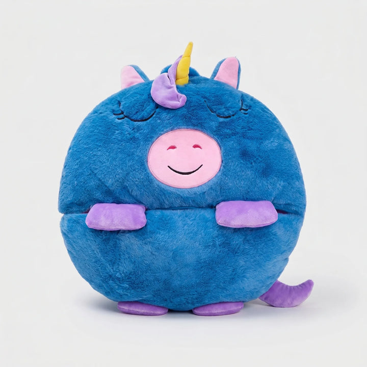 Dinosaur themed animal sleep sack for children, includes a soft plush pillow.