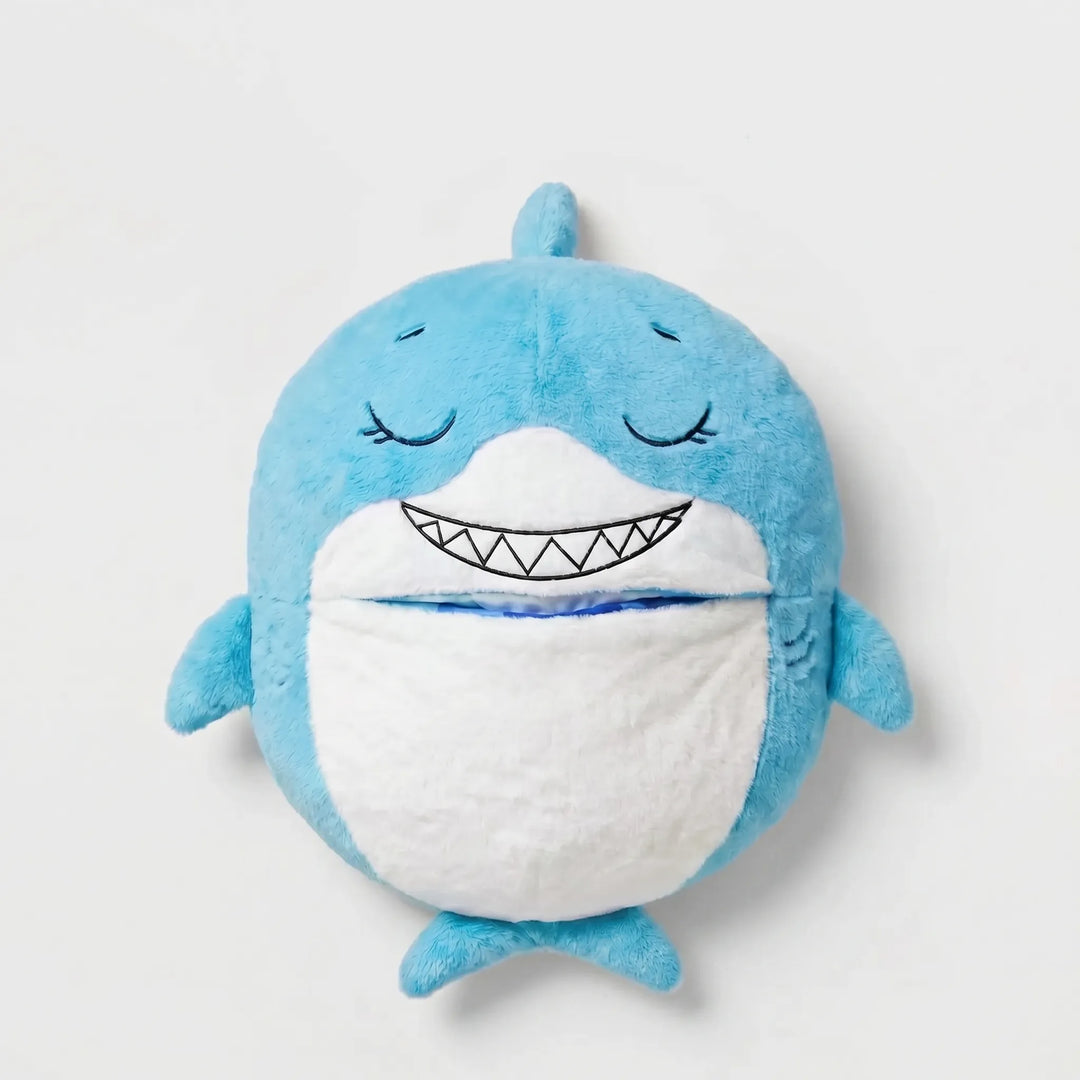 Children's unicorn sleep sack, a soft plush sleeping bag and pillow set for sweet dreams.