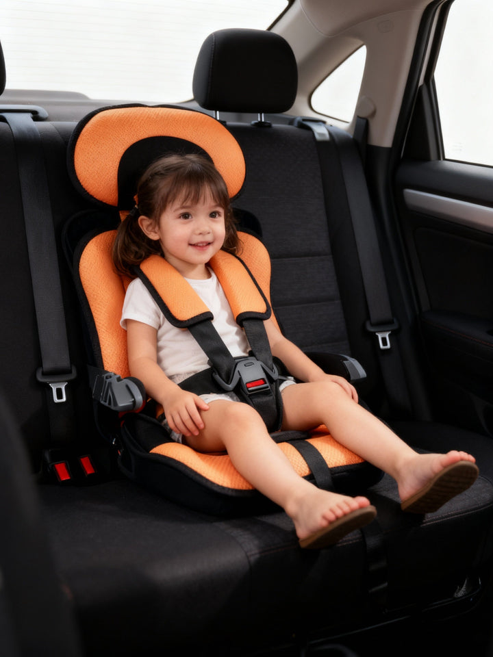 Washable cover portable car seat for toddlers, a convenient and safe booster solution.