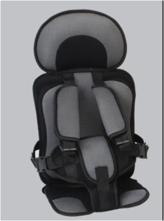 Portable toddler booster car seat for travel, combining comfort with essential child safety.