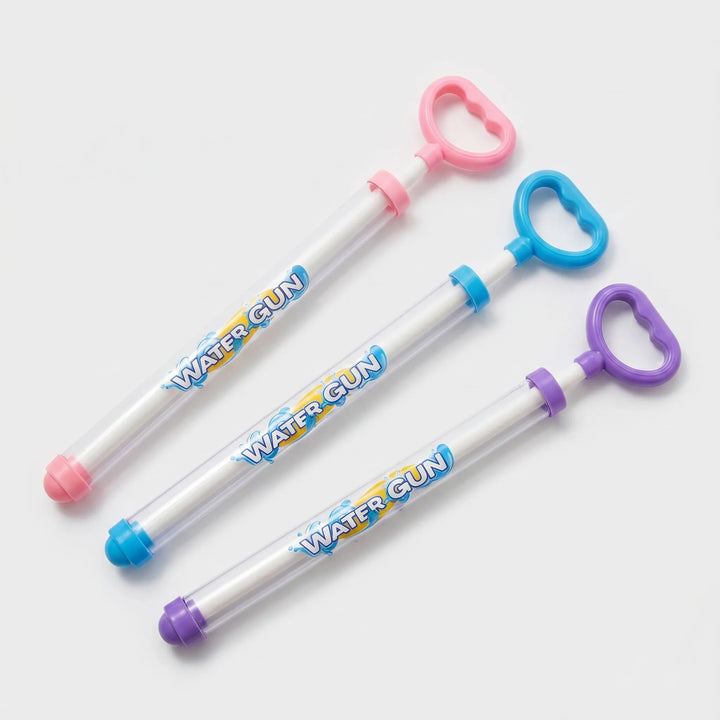 Kids' summer fun set: Manual pull-action water guns for engaging and refreshing outdoor playtime.