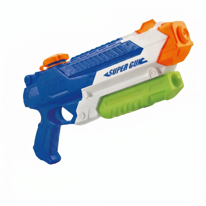 Durable pump-action water blaster for kids' outdoor play, ensuring endless summer water fun.