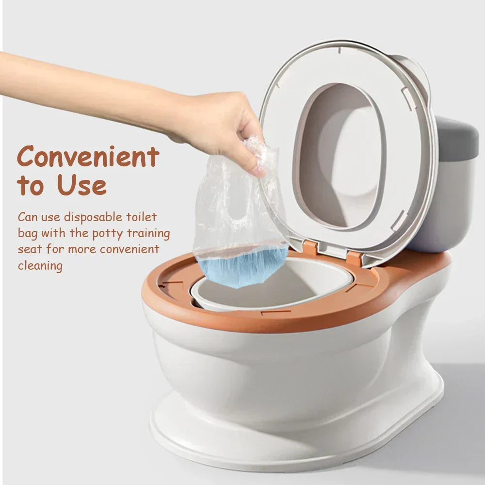 Kids' bathroom gear: Realistic potty training seat, soft cushion, and fun musical features for easy training.