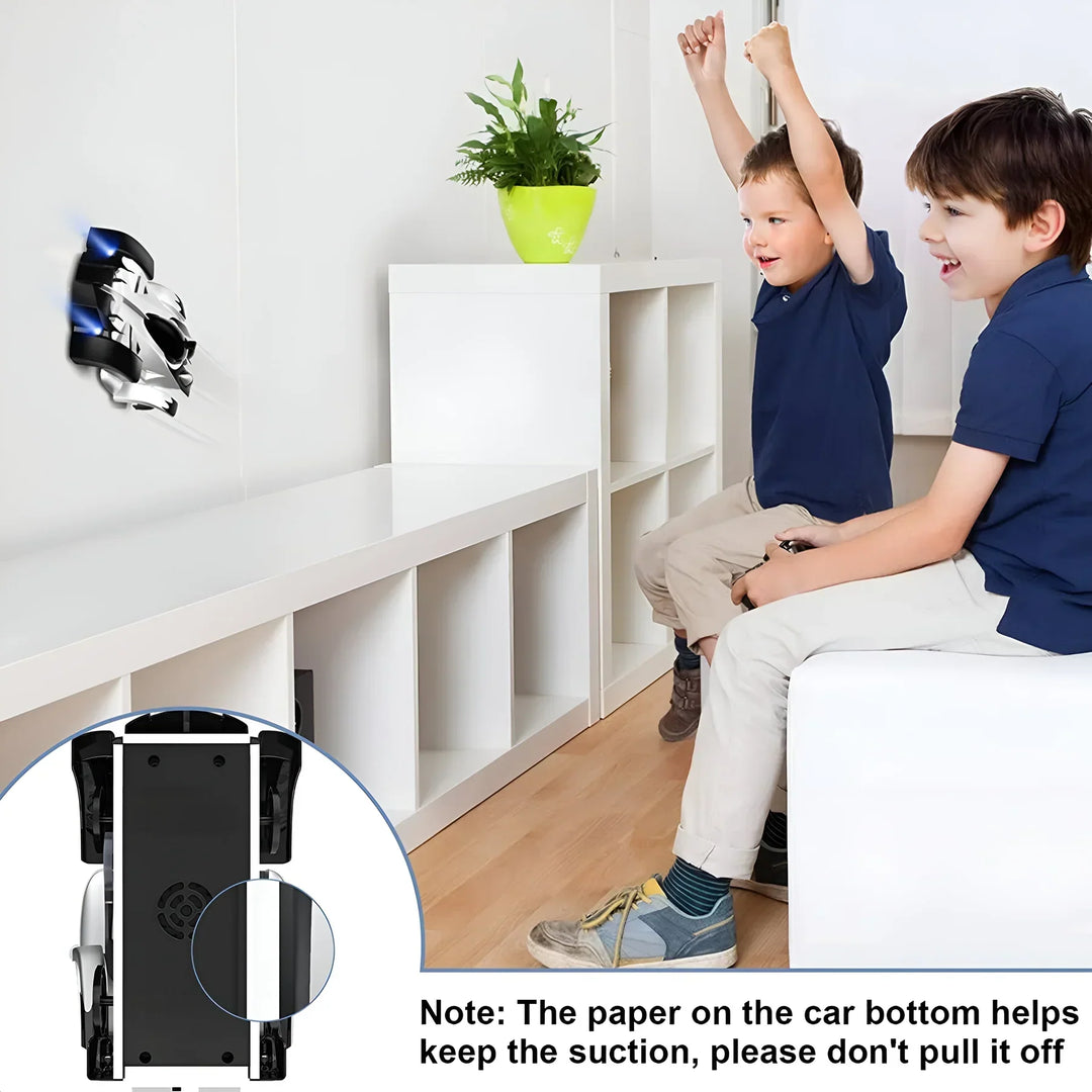 Anti-gravity remote control car, perfect wall climbing stunt toy & gift for kids.