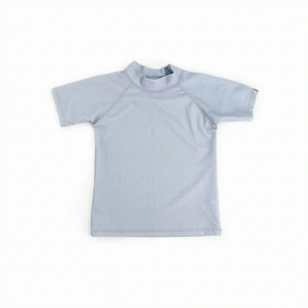 Children's short-sleeve rash guard swim top, UPF 50+ for excellent sun protection. Quick-dry.