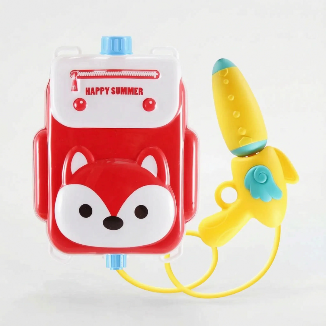 Playful kids' animal backpack water shooter, a must-have water toy for summer outdoor adventures.