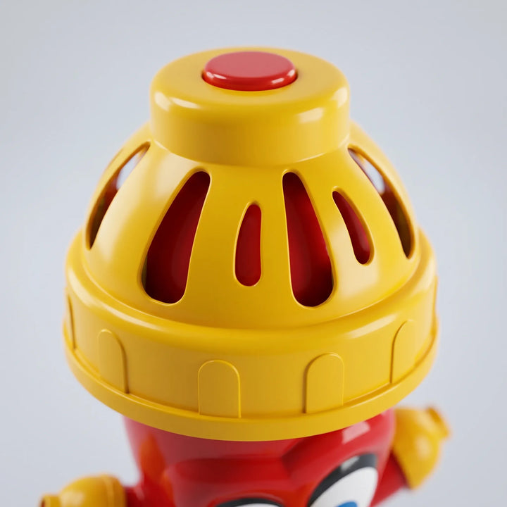 Close-up of the Whirlish children's garden water sprinkler, designed for engaging and cool summer playtime.