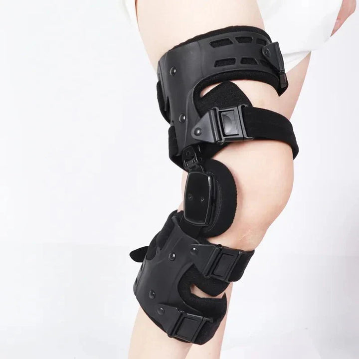 Flexible Kneielease knee support providing comfort & stability for daily pain management.