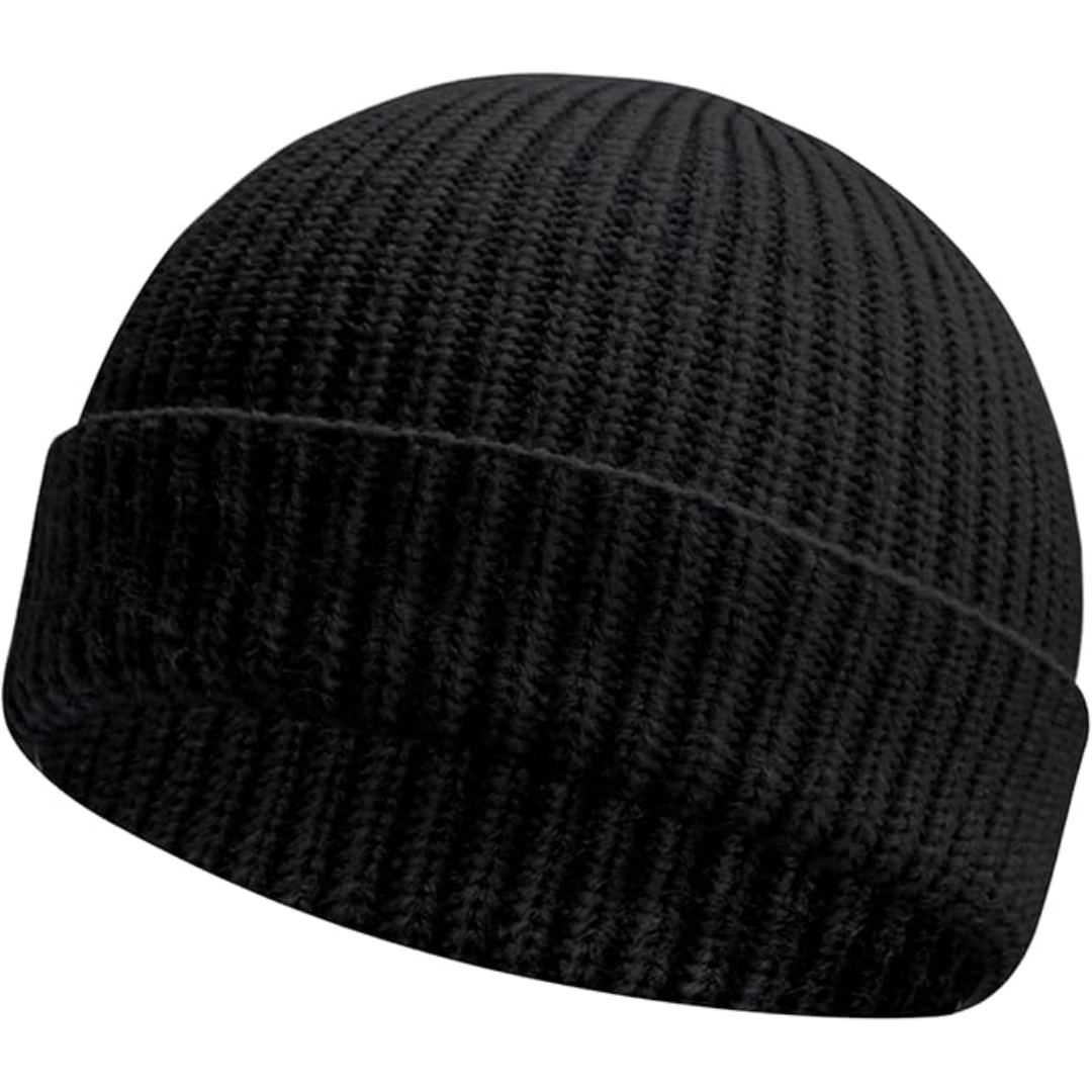 Premium knitwear beanie in Robin design, a warm and fashionable winter hat for any gender.