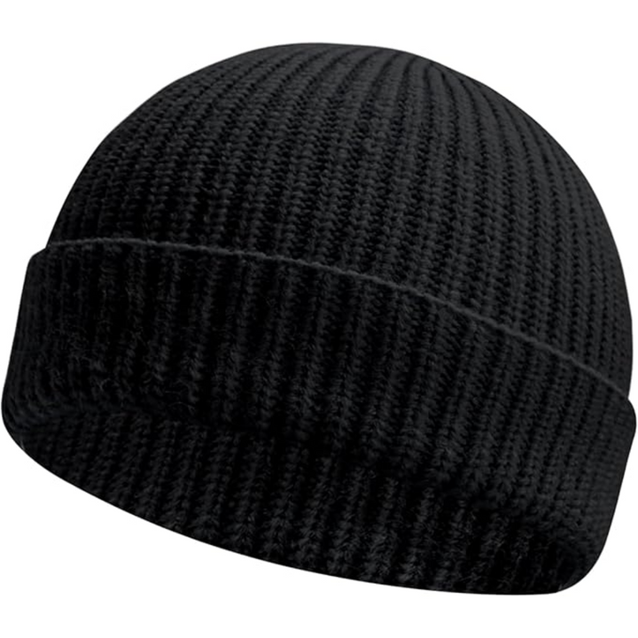 Premium knitwear beanie in Robin design, a warm and fashionable winter hat for any gender.
